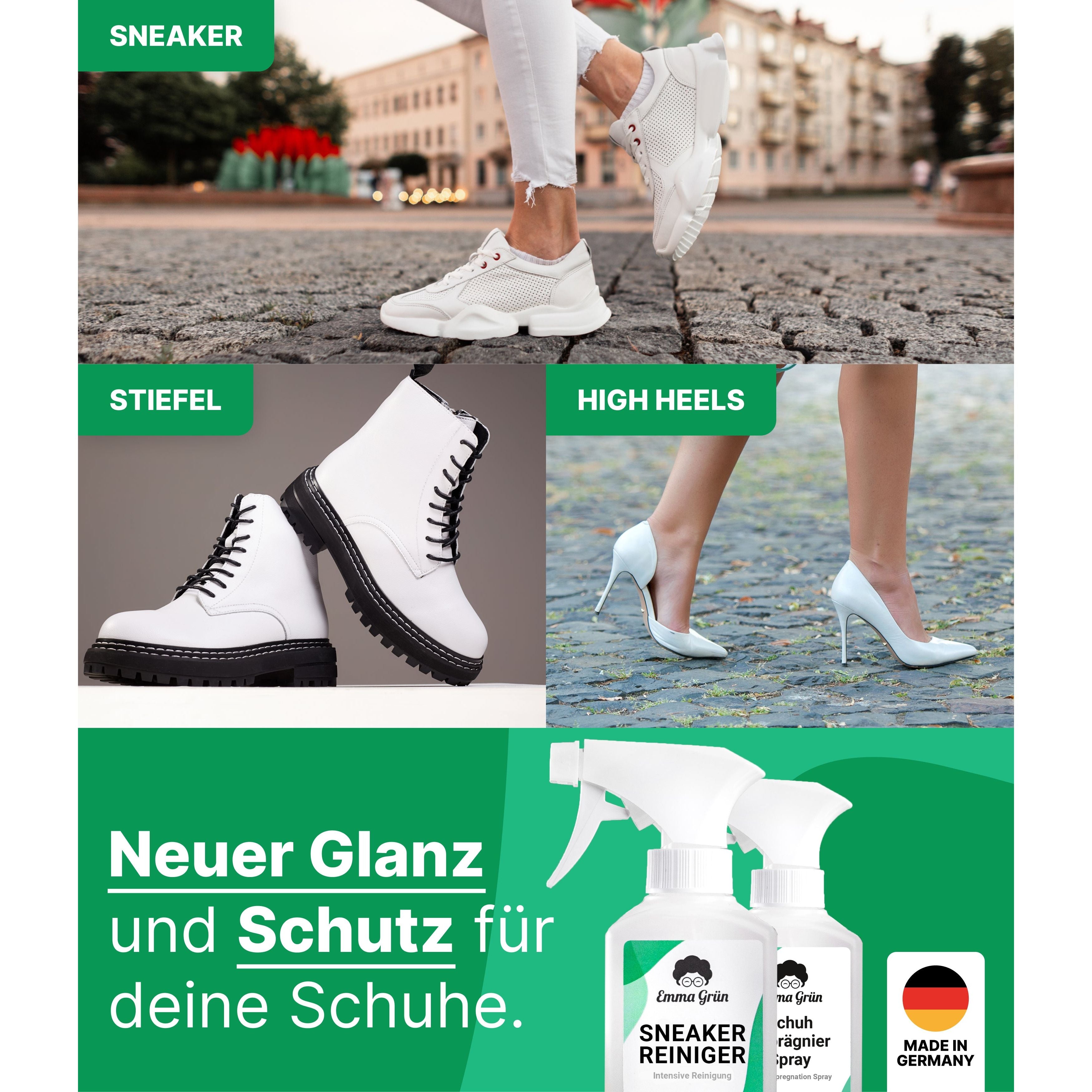"Sauber & imprägniert" Sneaker Spar-Set mit Sneaker Reiniger & Imprägnierspray