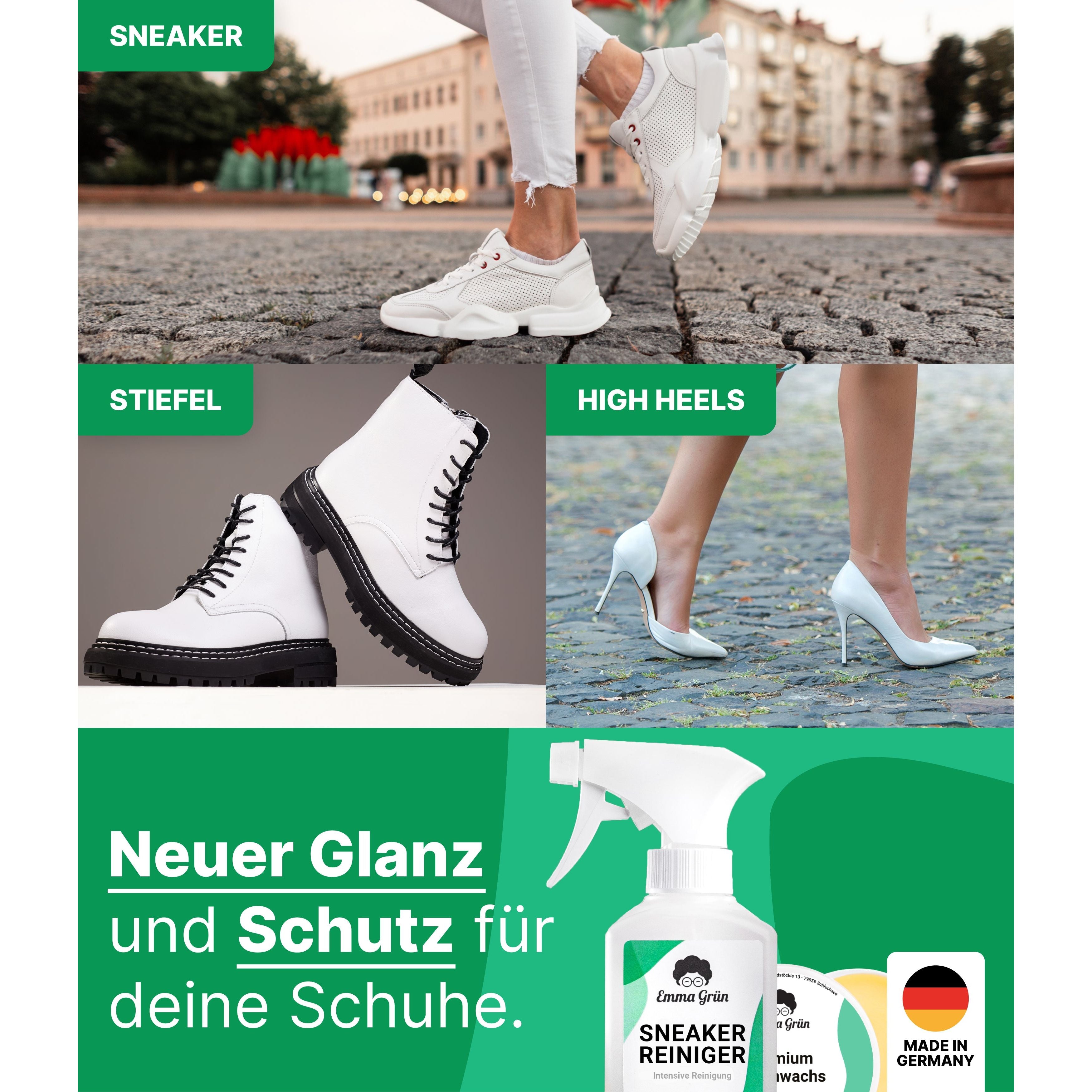 "Sauber & geschützt" Sneaker Spar-Set mit Sneaker Reiniger & Schuhwachs
