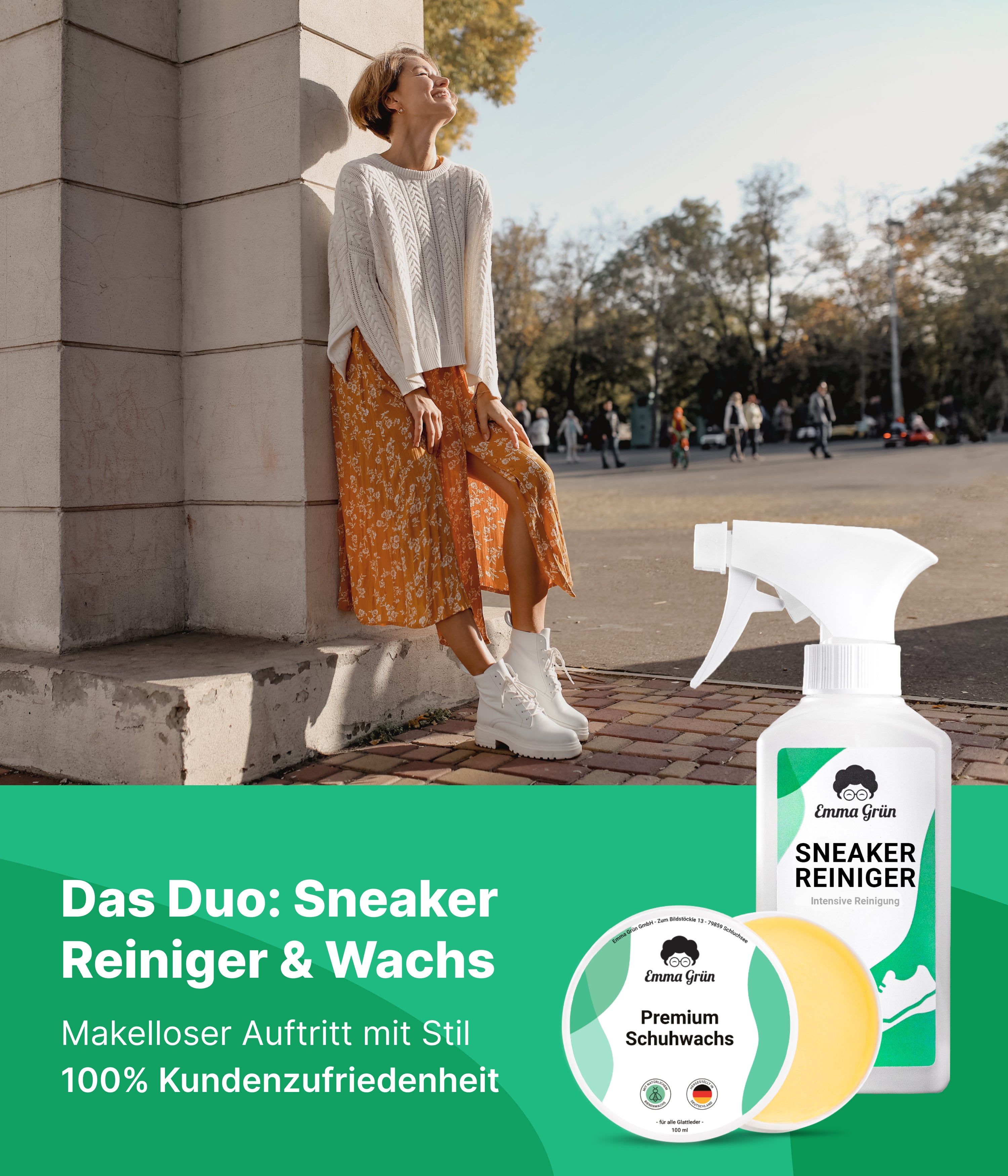 "Sauber & geschützt" Sneaker Spar-Set mit Sneaker Reiniger & Schuhwachs
