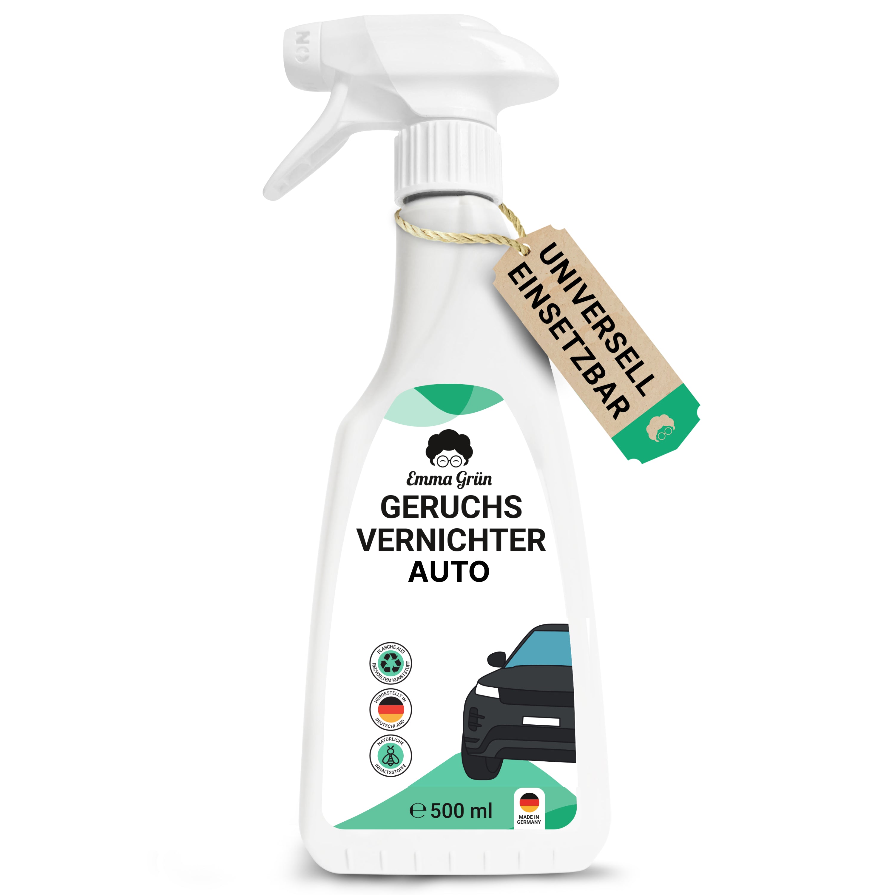 Car odor eliminator 500 ml, odor killer against stubborn odors in the car