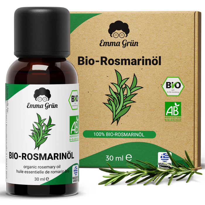 Bio Rosmarinöl 30 ml, ätherisches Öl naturrein & hochdosiert, Bio-Qualität
