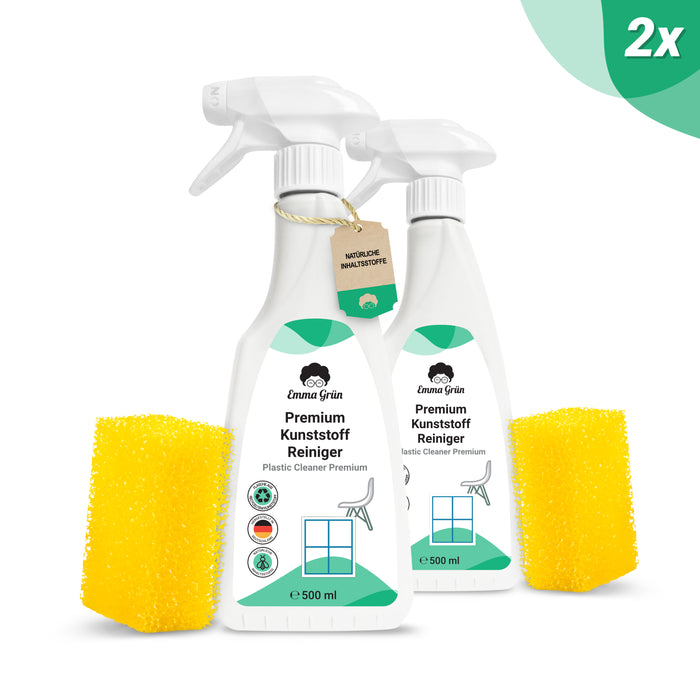 Plastic cleaner 500 ml, plastic cleaner &amp; cockpit spray for garden furniture, window frames or plastic surfaces in the car